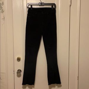 MOTHER The Insider Slit Ankle Fray Jeans size 26